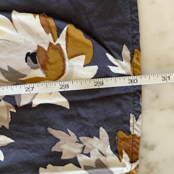 OLD NAVY Woven Cami Grey Floral Defined Waist Spaghetti Strap Dress L - Picture 14 of 16